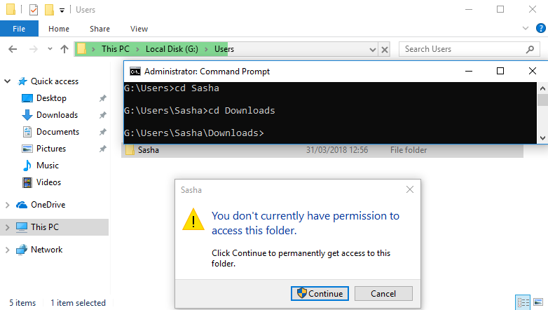 Folder permissions