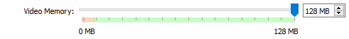 VirtualBox Video memory