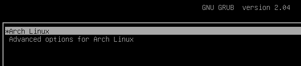 Grub Arch Linux