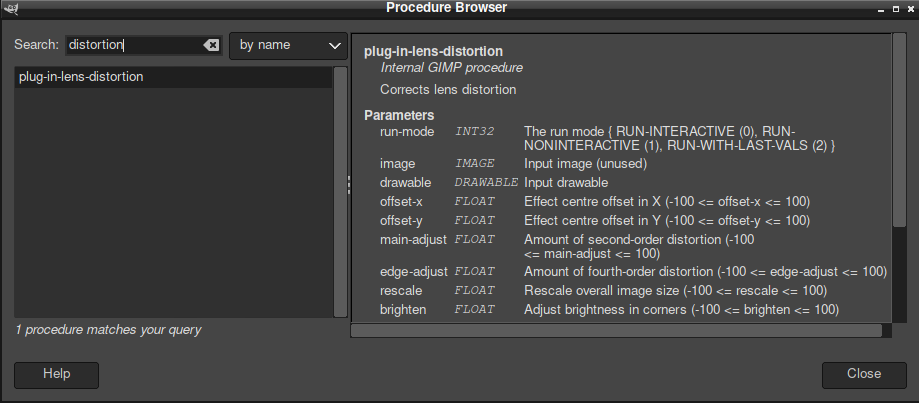 GIMP procedures