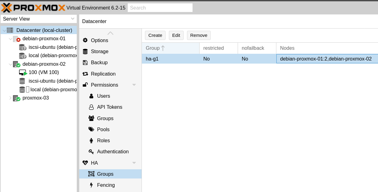 Proxmox HA success